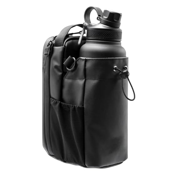 Magnetic Gym Bag with Bottle Holder & Zipper Pockets