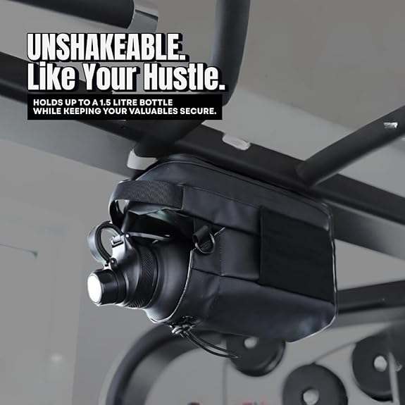 Magnetic Gym Bag with Bottle Holder & Zipper Pockets