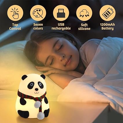 Silicone Panda Night Light for Kids