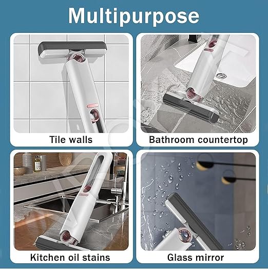 Mini Mop for Kitchen-2-in-1 Mop | Self-Squeezing Roller | Lightweight & Space-Saving
