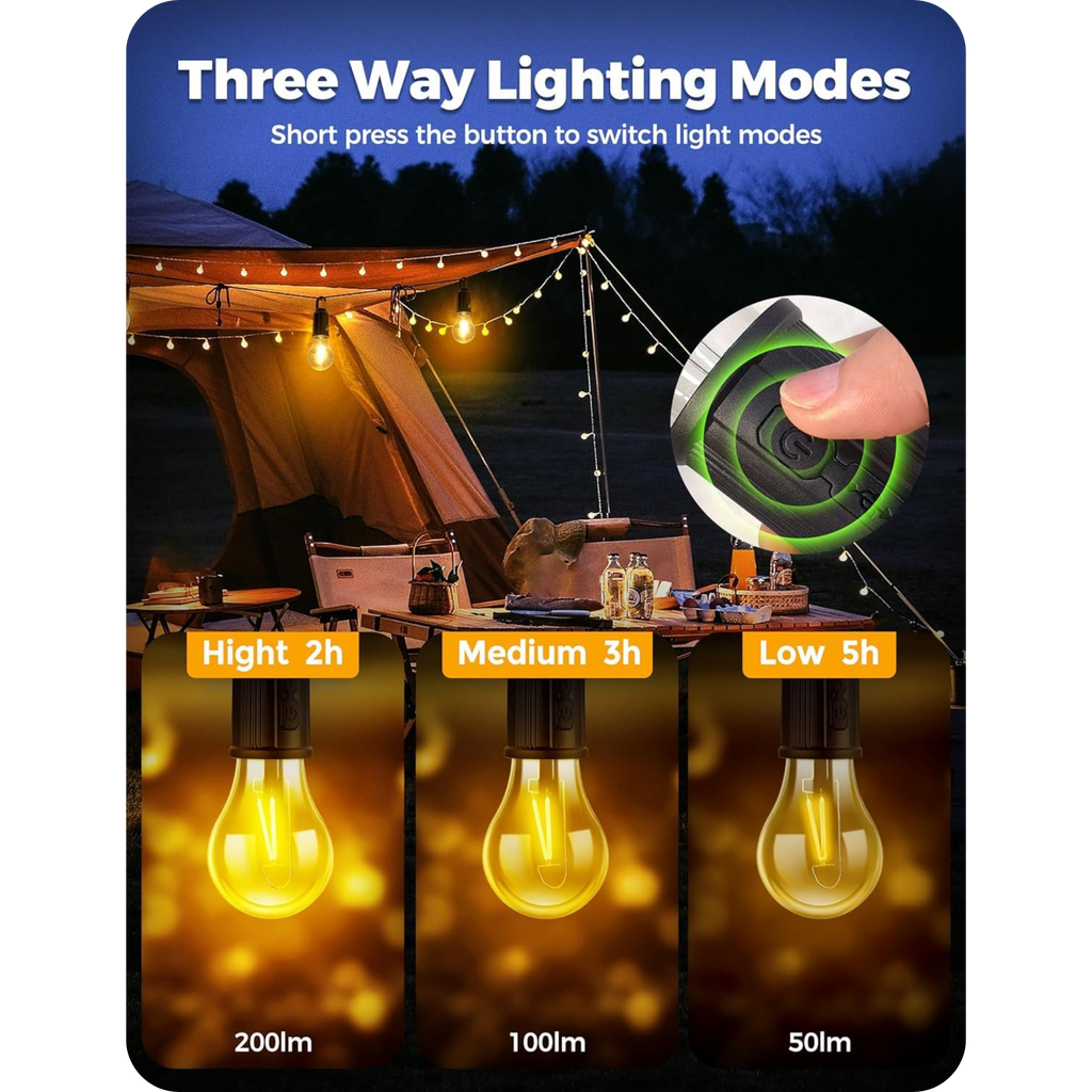 Rechargeable LED Camping Lantern (pack of 2)