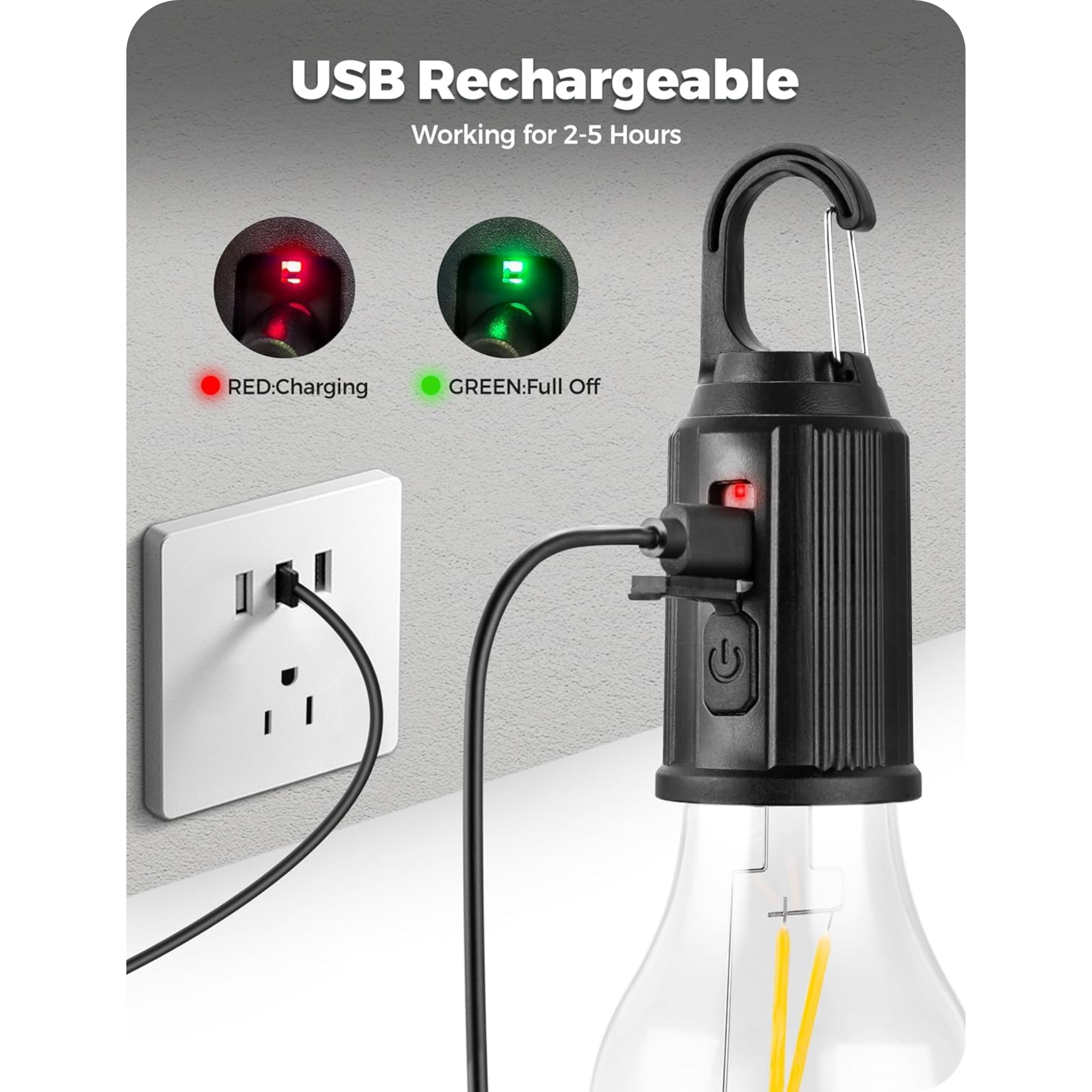 Rechargeable LED Camping Lantern (pack of 2)