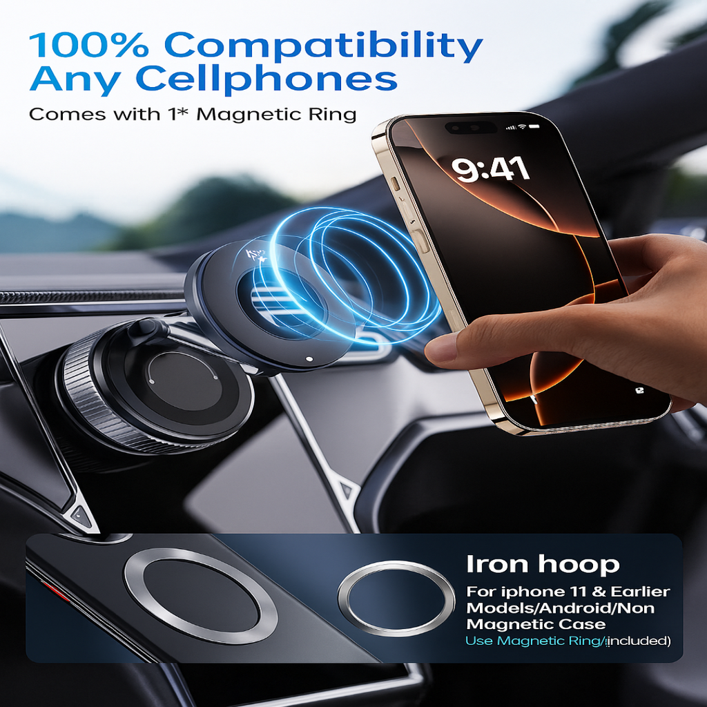 Magnetic Vaccum Mobile Holder